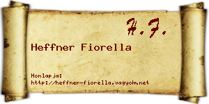 Heffner Fiorella névjegykártya